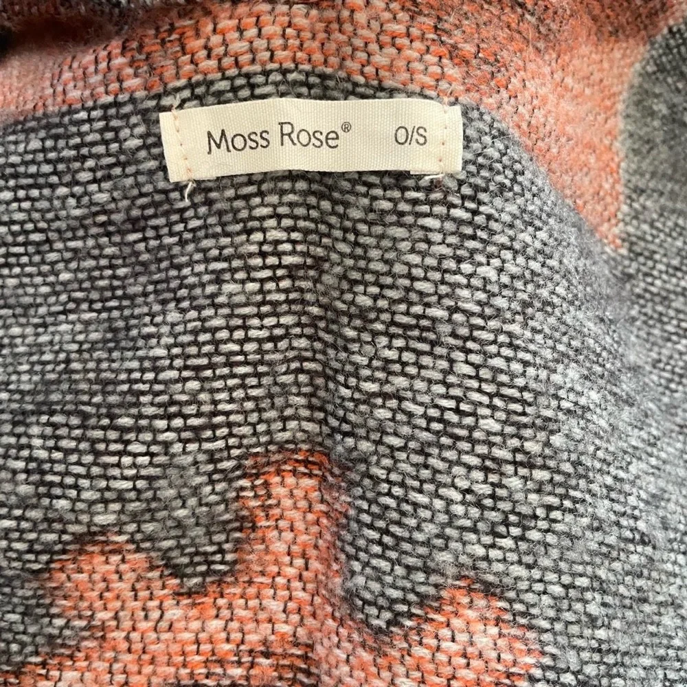 Elegant Women's Poncho Shawl Fringes by Moss Rose‎